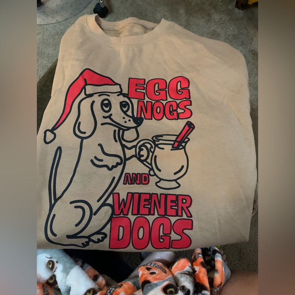 never worn - Bean Goods Dachshund Sweatshirt